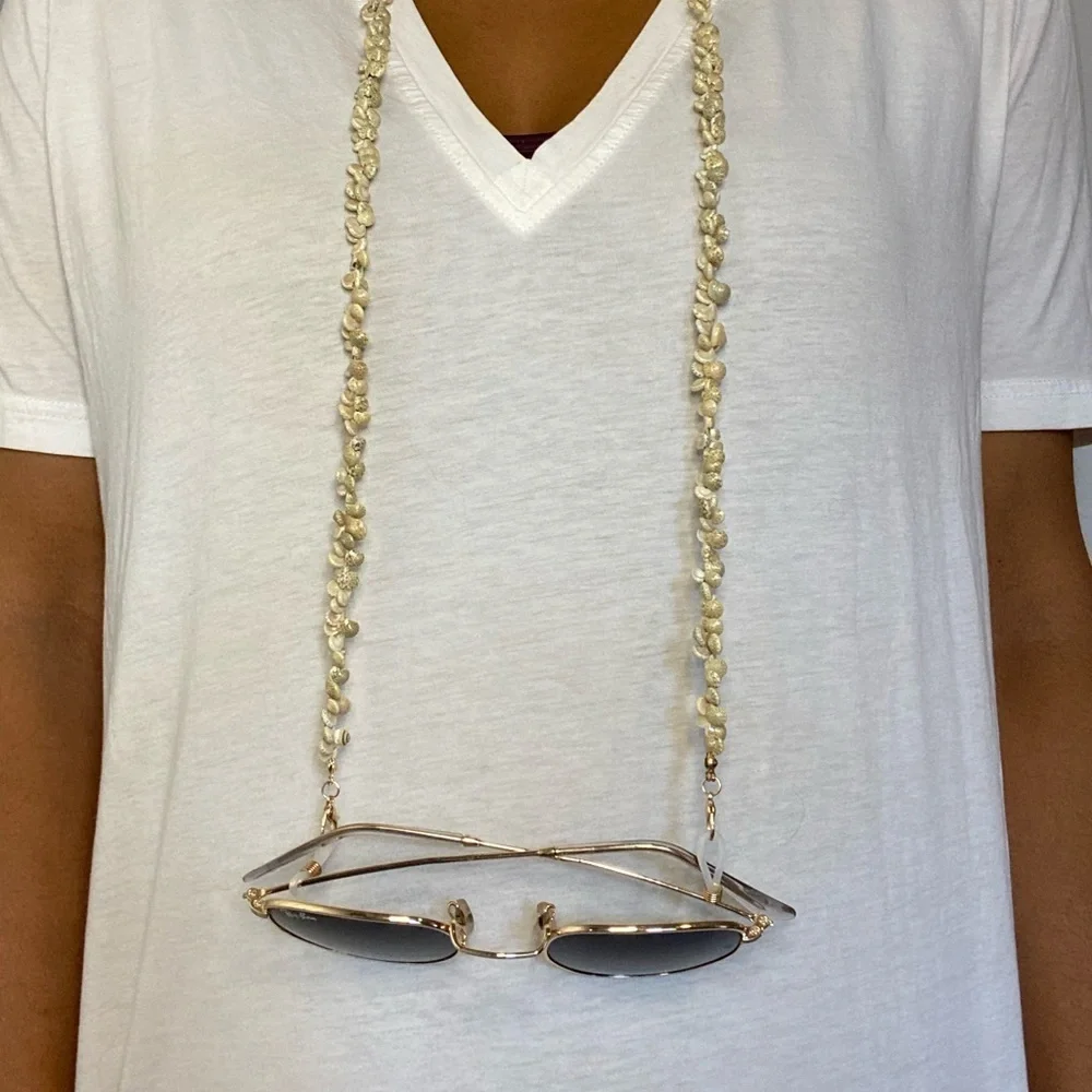 Seas Shell sunglasses chain hole & mask chain holder
